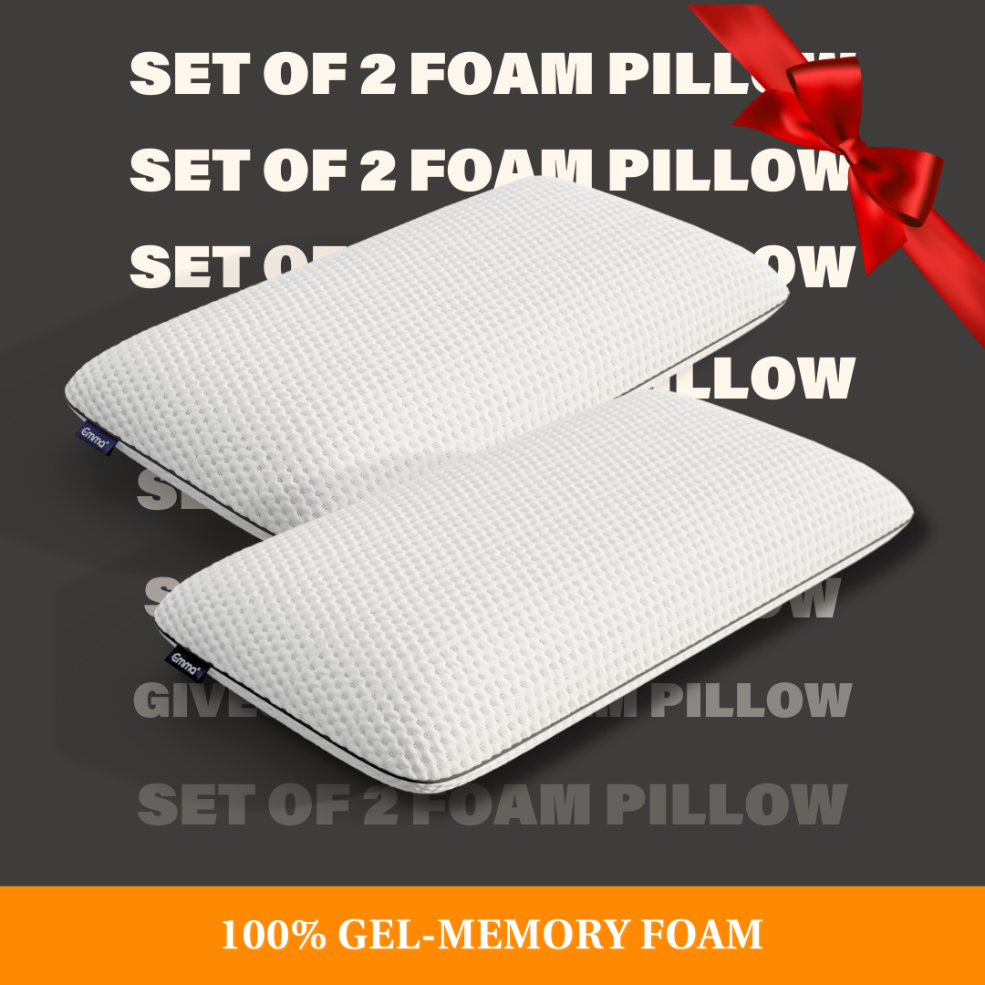 Set of 2 Foam Pillow